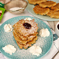 Placuszki ryżowe z jabłkami