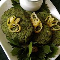 Pieczone kotlety ziemniaczano-szpinakowe :)