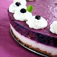 Sernik śmietankowo-jagodowy…