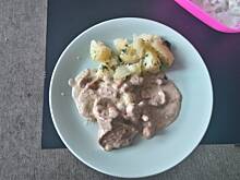 Fot. EDYTA88, Polędwiczki w sosie kurkowym
