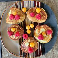 Placuszki z mąki migdałowej i kokosowej