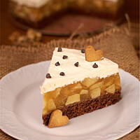 Jabłecznik na orzechowym spodzie