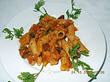 Fot. basiaaa, Makaron razowy  z mrożonymi warzywami 