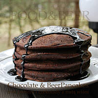 Czekoladowo Porterowe Pancakes z syropem z nutą wiśni