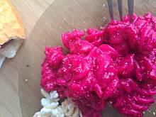 Fot. mania233, Makaron z pastą z buraka i ricotty