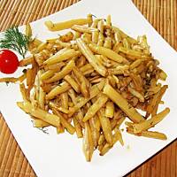 Fasolka szparagowa zasmażana z czosnkiem.