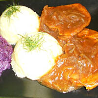 Schab duszony w sosie śliwkowym wg M&Ł