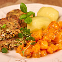 Kotlety drobiowe siekane z kurkami i koperkiem