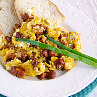 jajecznica z kurkami..