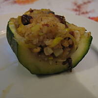 Cukinia z kaszą jęczmienną