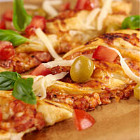 Świdry na słono - z sosem pomidorowym i serem