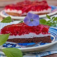 Torcik malinowe mascarpone