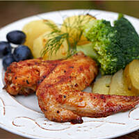 Skrzydełka keczupowo miodowe