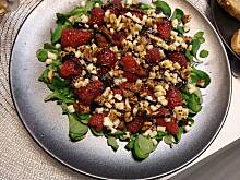 Fot. mariola2000, Sałatka z maliami i szynką wg M&Ł