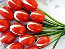 Fot. majolika,  Sałatka " Bukiet  tulipanów"