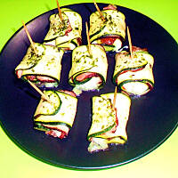 Roladki z cukinii zapiekane wg M&Ł