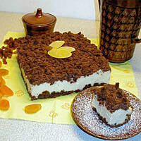 Sernik czarno-biały