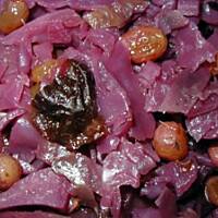 Czerwona kapusta z rodzynkami