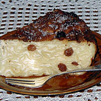 Makaron zapiekany z twarogiem