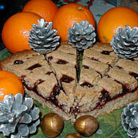 Świąteczny tort z Linzu