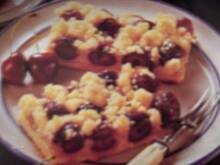 Fot. nutella, Ciasto z wiśniami serem i kruszonką