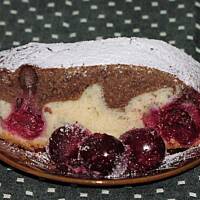 Ciasto na białkach z wiśniami