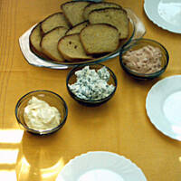 Grzanki w trzech kolorach