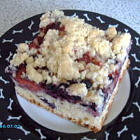 Ciasto drożdżowe z owocami