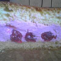 placek z wiśniową masą