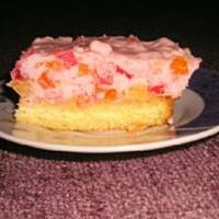 Galaretkowiec kolorowy na biszkopcie