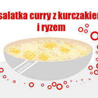 super sałatka na imprezę :-) ryżkurczakcurry