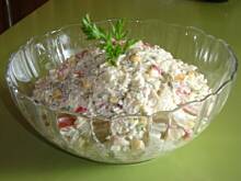 Fot. irena sikora, Sałatka z ryżem - królewska