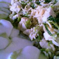 Piersi kurczaka z pekińską i zupką chińską