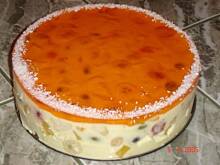 Fot. irena sikora, Przepyszny kolorowy tort owocowo-galaretkowy