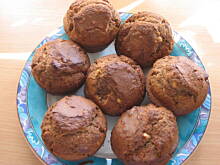 Fot. kisiela, Muffiny z nutella i orzechami ziemnymi