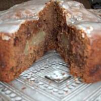 Ciasto z gruszkami rumem czekoladą i cynamonem