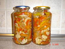 Fot. irena sikora, Sałatka z pieczarek, papryki i ... na zimę