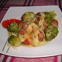 Brukselka zapiekana czyli kapustki