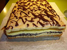 Fot. irena sikora, Ciasto serowo-makowo-jabłkowe