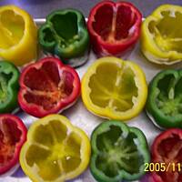 Papryka faszerowana w sosie pieczarkowym