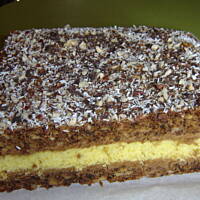 placek orzechowy z masą cappucino