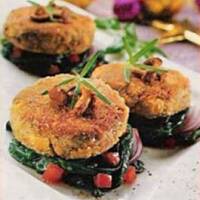 Kotlet grzybowy z orzechami włoskimi