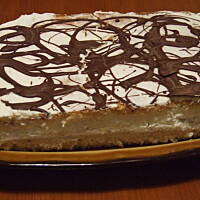 Ciasto biszkoptowe bananowo - śmietanowe