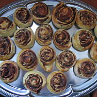 Drożdżowe, czekoladowe ślimaczki