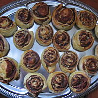 Drożdżowe, czekoladowe ślimaczki