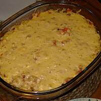 Zapiekanka z makaronem i chińszczyzną