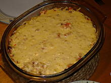 Fot. eNka, Zapiekanka z makaronem i chińszczyzną