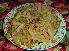 Fot. porka, Penne z dorszem