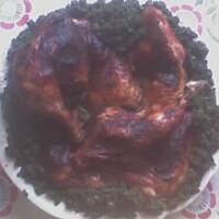 Udka z kurczaka w sosie miodowo-czosnkowym