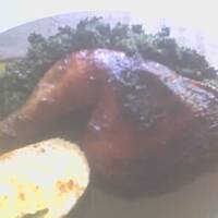 Udka z kurczaka w sosie miodowo-czosnkowym